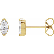 Load image into Gallery viewer, Marquise Diamond Studs (Lab)
