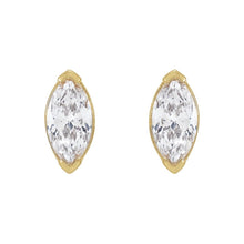 Load image into Gallery viewer, Marquise Diamond Studs (Lab)
