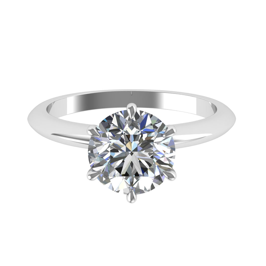 Diamond Tiffany Style Solitaire (Diamond Center Stone Included)