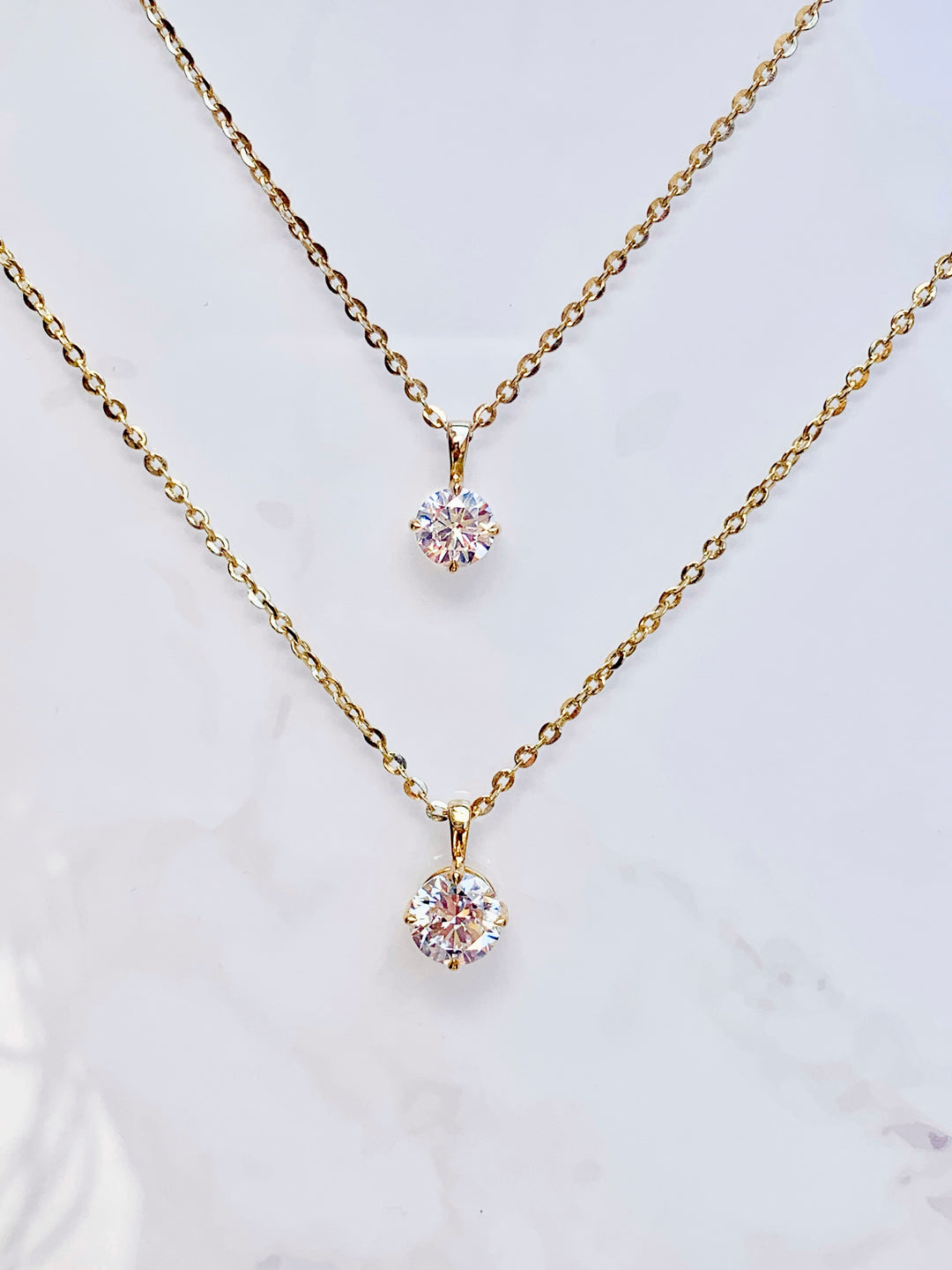 Classic Diamond Drop Necklace
