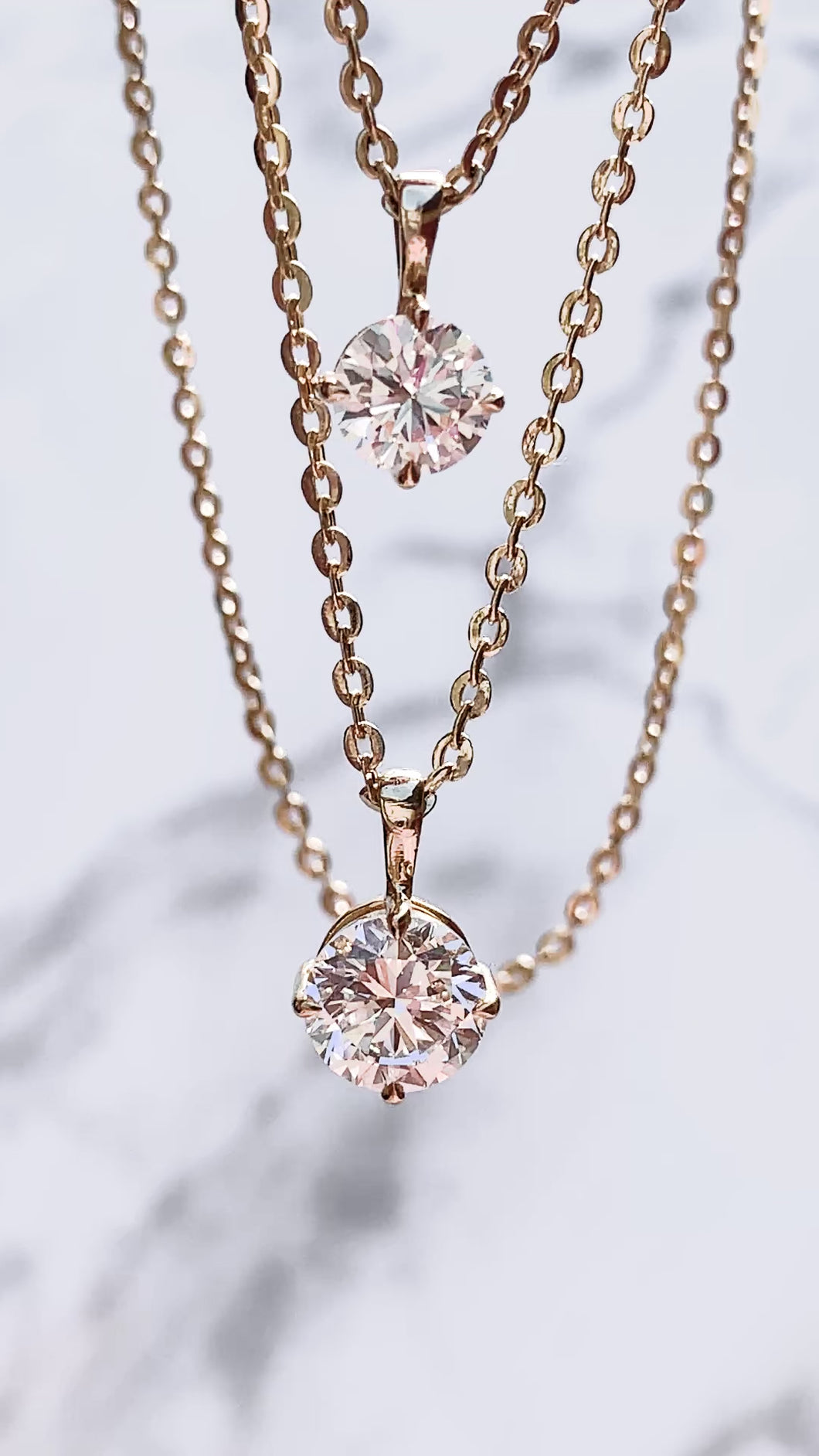 Classic Diamond Drop Necklace